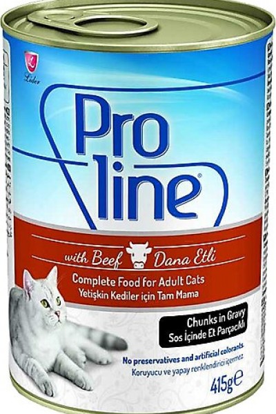 Proline Kedi Yaş Mama Biftekli 415 Gr.