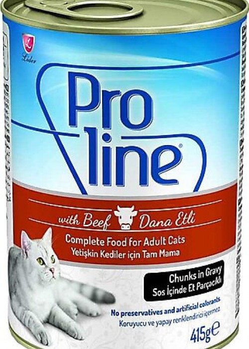 Proline Kedi Yaş Mama Biftekli 415 Gr.