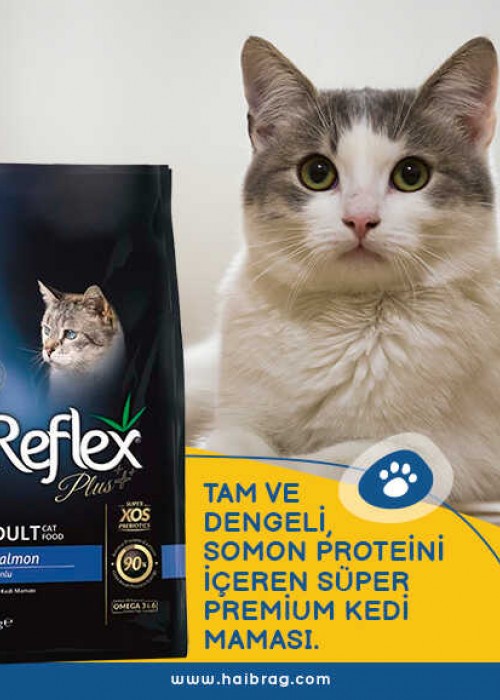 Reflex Plus Somonlu Yetişkin Kedi Maması 1,5 KG