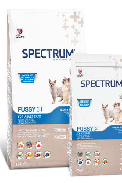 Spectrum Fussy 34 Somonlu Yetişkin Kedi Maması 1 KG